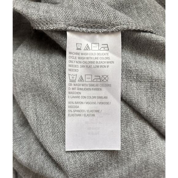 Susan Graver Weekend Knit Cardigan Sweater Womens 2X Gray Buttons Stretch Draped - Picture 8 of 8